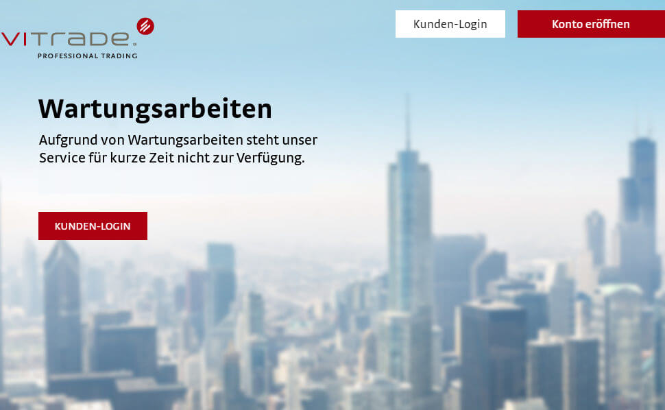 Kurze Wartungssarbeiten!